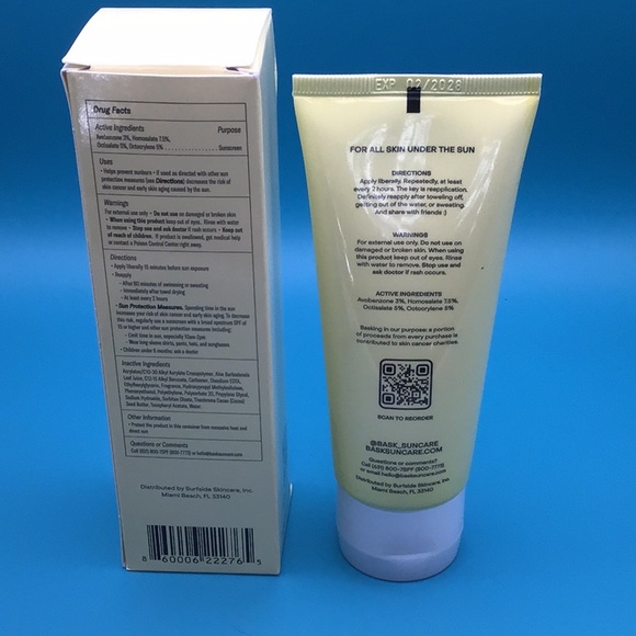 Bask Suncare SPF 30 Sheer Moisturizing Sunscreen Lotion New In Box - Picture 5 of 6